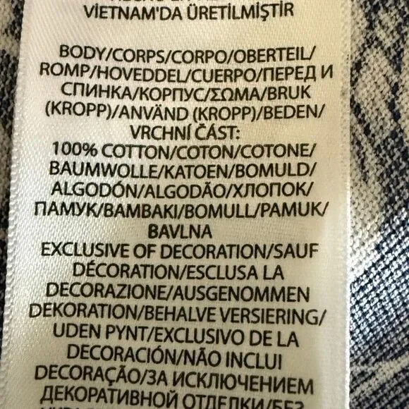 NWOT Polo Ralph Lauren Womens Floral Cotton Knit Oxford Shirt Navy White Medium - Picture 11 of 14